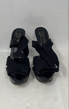 Load image into Gallery viewer, Donald J. Pliner Womens Black Leather Peep Toe Platform Strappy Sandals Sz 7.5M
