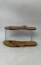 Load image into Gallery viewer, J.Crew Womens Capri Brown Tortoise Strap Slip-On Flat Flip Flop Sandals Size 8.5
