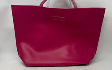 Load image into Gallery viewer, Christian Siriano Womens Pink Faux Leather Double Handle Medium Tote Handbag
