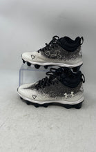 Load image into Gallery viewer, Under Armour Boys Spotlight Franchise RM 2.0 Black White Football Cleats Sz 1.5Y
