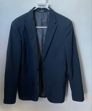 Load image into Gallery viewer, Perry Ellis Mens Blue Long Sleeve Notch Lapel Collar Two-Button Blazer Size 36R
