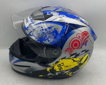 Load image into Gallery viewer, AFX Mens FX95 Multicolor Printed Adjustable Strap Full-Face Motorcycle Helmet
