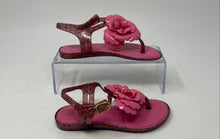 Load image into Gallery viewer, Melissa Girls Pink Mel Solar II Open Toe Adjustable Strap Thong Sandals Size 12
