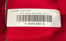 Load image into Gallery viewer, DKNY Womens Red Cap Sleeve V-Neck Back Zip Keyhole Sheath Dress Size 2
