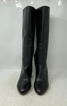 Load image into Gallery viewer, Talbots Womens Black Leather Zipper Block Knee High Boots Size 9M
