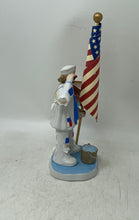 Load image into Gallery viewer, Flambro Multicolor Emmett Kelly Jr Seaman 1st Class American Flag Clown Figurine
