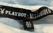 Load image into Gallery viewer, Playboy Mens Blue White Tie Dye Cotton Short Sleeve Pullover T-Shirt Size S
