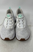 Load image into Gallery viewer, Puma Womens Venus Emboss Knit 392807-01 White Green Lace-Up Sneaker Shoes Size 6
