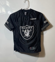 Load image into Gallery viewer, NFL Team Apparel Black Youth Oakland Raiders Pullover Football Jersey Size 8
