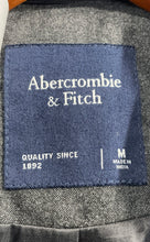 Load image into Gallery viewer, Abercrombie &amp; Fitch Mens Gray Long Sleeve Two-Button Blazer Size Medium
