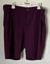 Load image into Gallery viewer, Adidas Mens Purple Flat Front Slash Pockets Mid-Rise Bermuda Shorts Size 38
