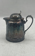 Load image into Gallery viewer, Antique Silver-Tone Metal Hinged Lid Decorative Teapot Or Creamer Collectible
