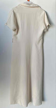 Load image into Gallery viewer, Zara Womens White Short Sleeve Collared Button Front Shirt Dress Size Medium
