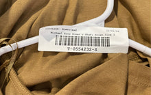 Load image into Gallery viewer, Michael Kors Womens Khaki Cold Shoulder Pullover Blouse Top Size Small
