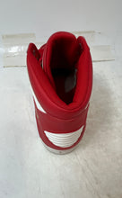 Load image into Gallery viewer, Adidas Mens Hard Court Hi FV5328 Red White Golden Tone Sneakers Shoes Size 9
