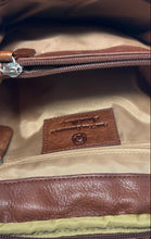 Load image into Gallery viewer, Osgoode Marley Womens Brown Leather Adjustable Shoulder Strap Backpack
