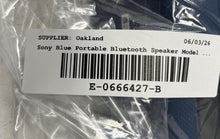 Load image into Gallery viewer, Sony Model SRS-XB20 Blue Bluetooth Portable Speaker Not Tested
