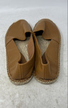 Load image into Gallery viewer, Talbots Womens Brown Leather Closed-Toe Slip-On Espadrille Shoes Size 9
