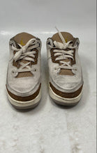 Load image into Gallery viewer, Nike Boys Air Jordan 3 Retro DM0966-102 Cream Lace-Up Sneaker Shoes Size 2Y Worn
