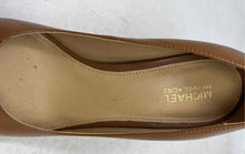 Load image into Gallery viewer, Michael Kors Womens Antoinette Brown Leather Padlock Pump Heels Size 5 1/2M
