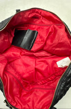Load image into Gallery viewer, DKNY Unisex Black Quilted Double Handle Pockets Zip Top Lined Travel Duffle Bag
