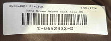 Load image into Gallery viewer, Zara Womens Brown Long Sleeve Regular Fit Button Front Trench Coat Size XS
