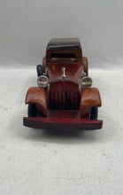 Load image into Gallery viewer, Antique Brown Silver Wheels Wooden Handcrafted Home Decorative Classic Car
