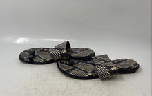 Load image into Gallery viewer, Michael Kors Womens Sonya Gray Animal Print Flats Slide Sandals Size 8.5
