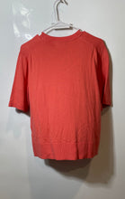 Load image into Gallery viewer, Banana Republic Womens Coral Short Sleeve Crew Neck Knitted Blouse Top Size XS
