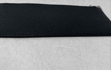 Load image into Gallery viewer, Coach Womens Black Leather Zipper Slim Mini Envelope Pouch Wallet

