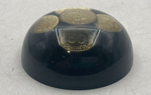 Load image into Gallery viewer, Resin Souvenir Paperweight Piece Containing Several Embedded Ecuadorian Coins
