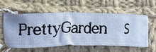 Load image into Gallery viewer, Pretty Garden Womens Beige Knitted Button Front Cardigan Sweater Sz S With Tags
