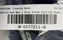 Load image into Gallery viewer, Specialized Mens Blue Black Body Geometry Hook &amp; Loop Cycling Shoes Size 7.5
