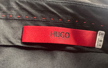 Load image into Gallery viewer, Hugo Boss Mens Black Slash Pockets Flat Front Hook And Bar Dress Pants Size 30R
