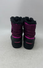 Load image into Gallery viewer, Sorel Kids Snow Commander NV1960-562 Black Pink Faux Fur Ice Winter Boots Size 7
