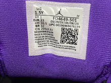 Load image into Gallery viewer, Authentic Nike Kids Jordan 13 Retro Purple Black Sneaker Shoes Size 1.5Y

