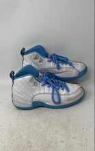 Load image into Gallery viewer, Nike Boys Air Jordan 12 153265-112 White Blue Lace-Up Basketball Shoes Size 6Y
