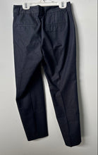 Load image into Gallery viewer, Express Womens Blue Striped Columist Flat Front Pockets Dress Pants Size 4R
