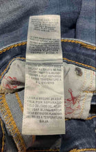 Load image into Gallery viewer, True Religion Womens Blue Denim Dark Wash Frayed Hem Skinny Leg Jeans Size 24
