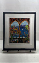 Load image into Gallery viewer, Colorful Coastal Mediterranean Framed Wall Decor Art Print Signed By Stockdale
