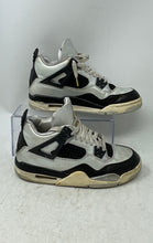 Load image into Gallery viewer, Nike Kids Air Jordan 4 Retro FZ8585-070 Black Gray Lace-Up Sneaker Shoes Size 5Y
