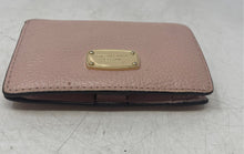 Load image into Gallery viewer, Michael Kors Womens Pink Leather Credit Card Slots Bifold Wallet
