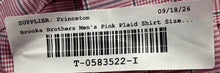 Load image into Gallery viewer, Brooks Brothers Mens Pink Plaid Soho Fit Non-Iron Dress Shirt Size 15 1/2 w/ Tag
