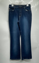 Load image into Gallery viewer, Express Womens Blue Denim Medium Wash Pockets Bootcut Leg Jeans Size 9/10
