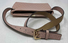 Load image into Gallery viewer, Michael Kors Womens Pink Beige Signature Print Belt Bag &amp; Fanny Pack
