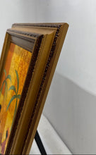 Load image into Gallery viewer, Wood Home Decor Square Framed Art Tropical Scene Signed Painting
