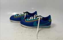 Load image into Gallery viewer, Nike Kids Cortez Basic Leather DBL Blue Yellow Green White Running Shoes Size 5Y
