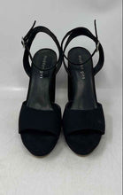 Load image into Gallery viewer, Madden Girl Womens Summit Black High Block Heel Ankle Strap Sandals Size 8.5 M
