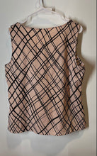 Load image into Gallery viewer, New York &amp; Company Womens Pink And Black Plaid Ruffle Blouse Top Size L
