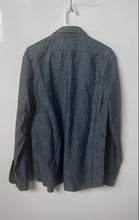 Load image into Gallery viewer, Banana Republic Mens Blue Dusty Long Sleeve Slim Untucked Button-Up Shirt Size M
